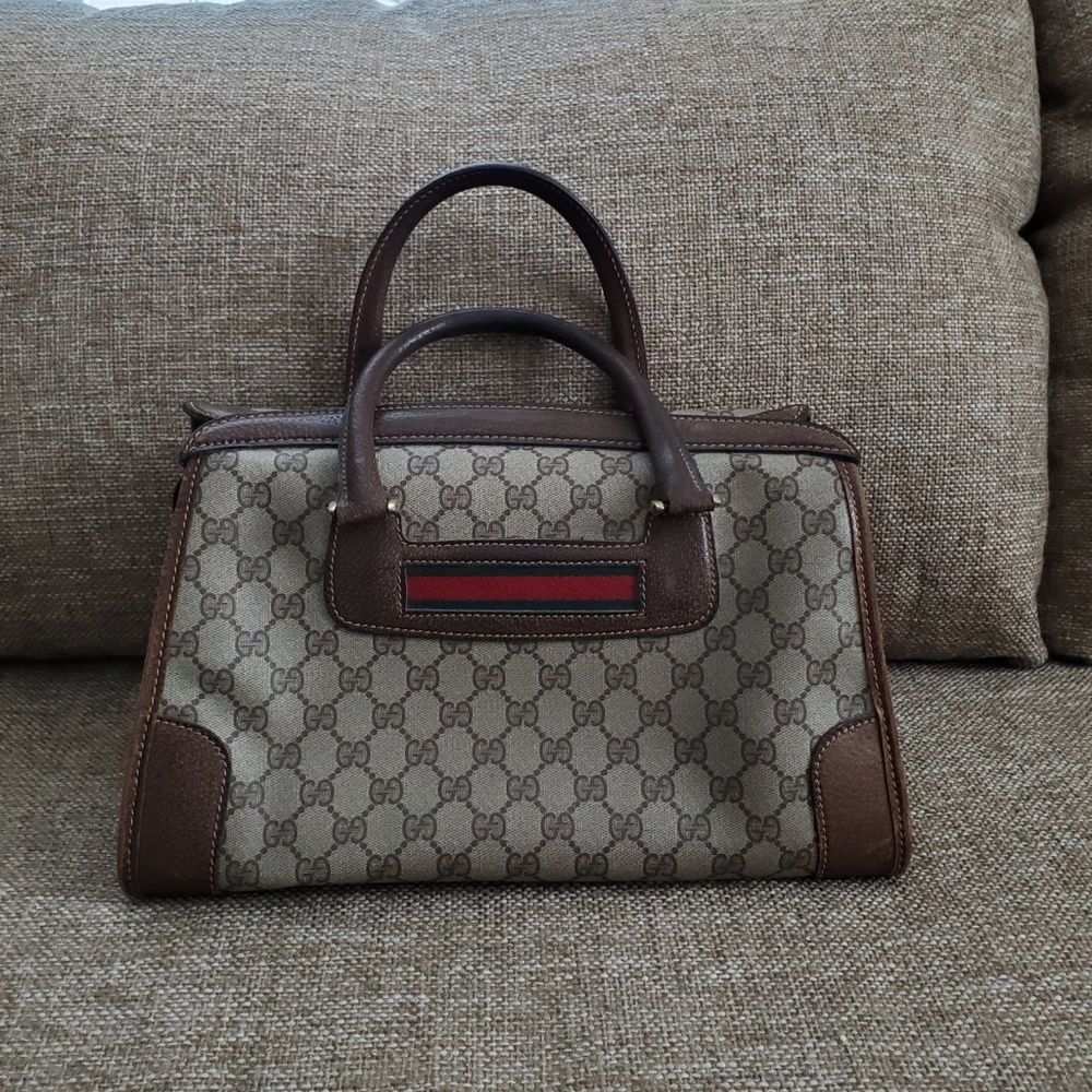 Vintage Gucci Boston Handbag Purse Authentic - Picture 3 of 8